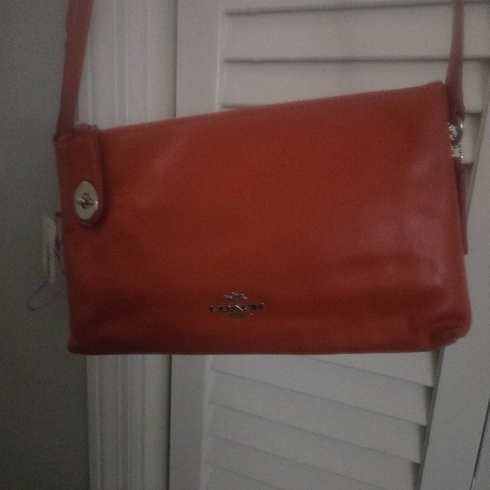 Coach Vibrant Orange Crossbody Bag